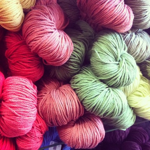 Selection of yarn at Fiber Space in Alexandria